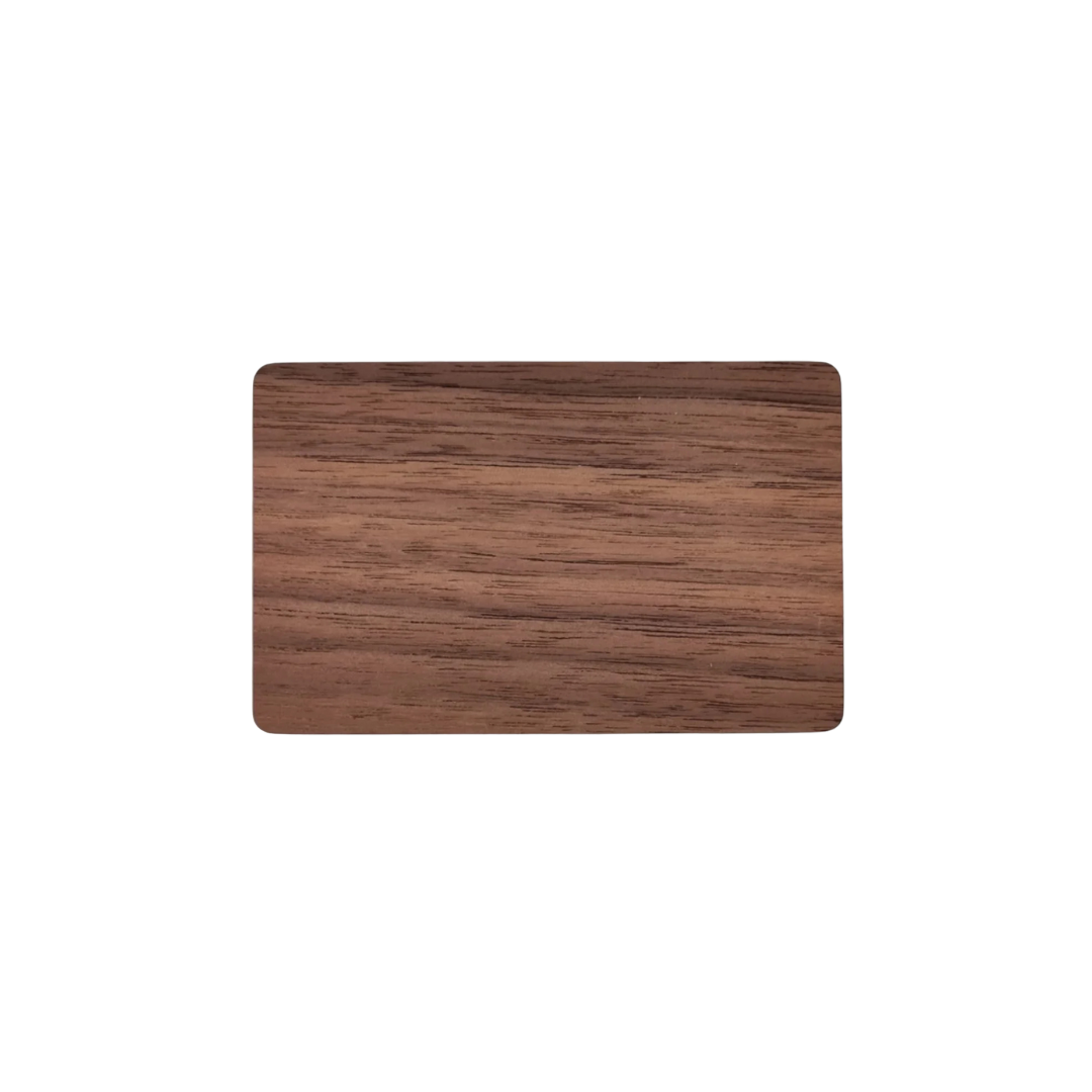 Digitale Visitenkarte aus Holz mit NFC