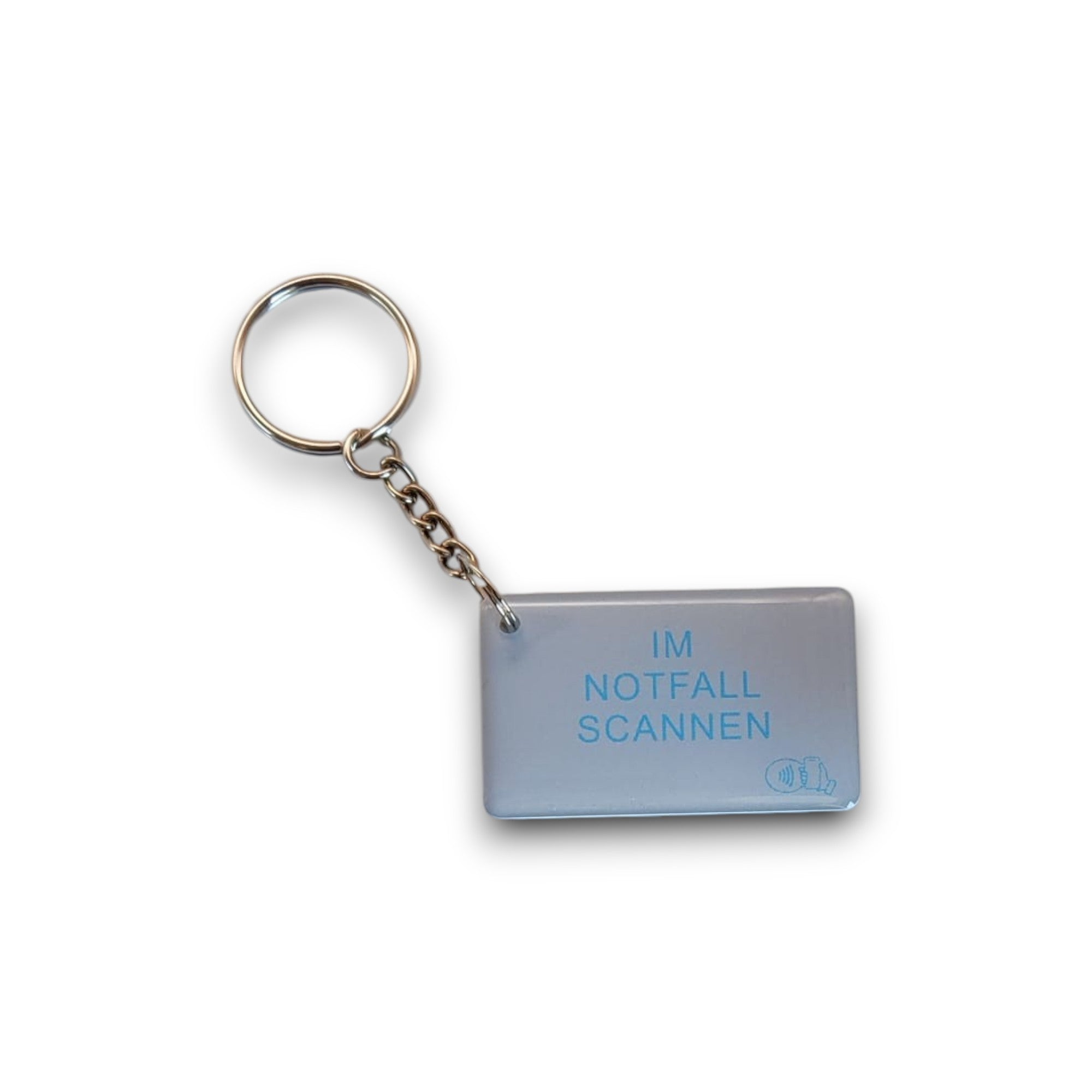 Anhänger silber aus Epoxidharz mit NFC