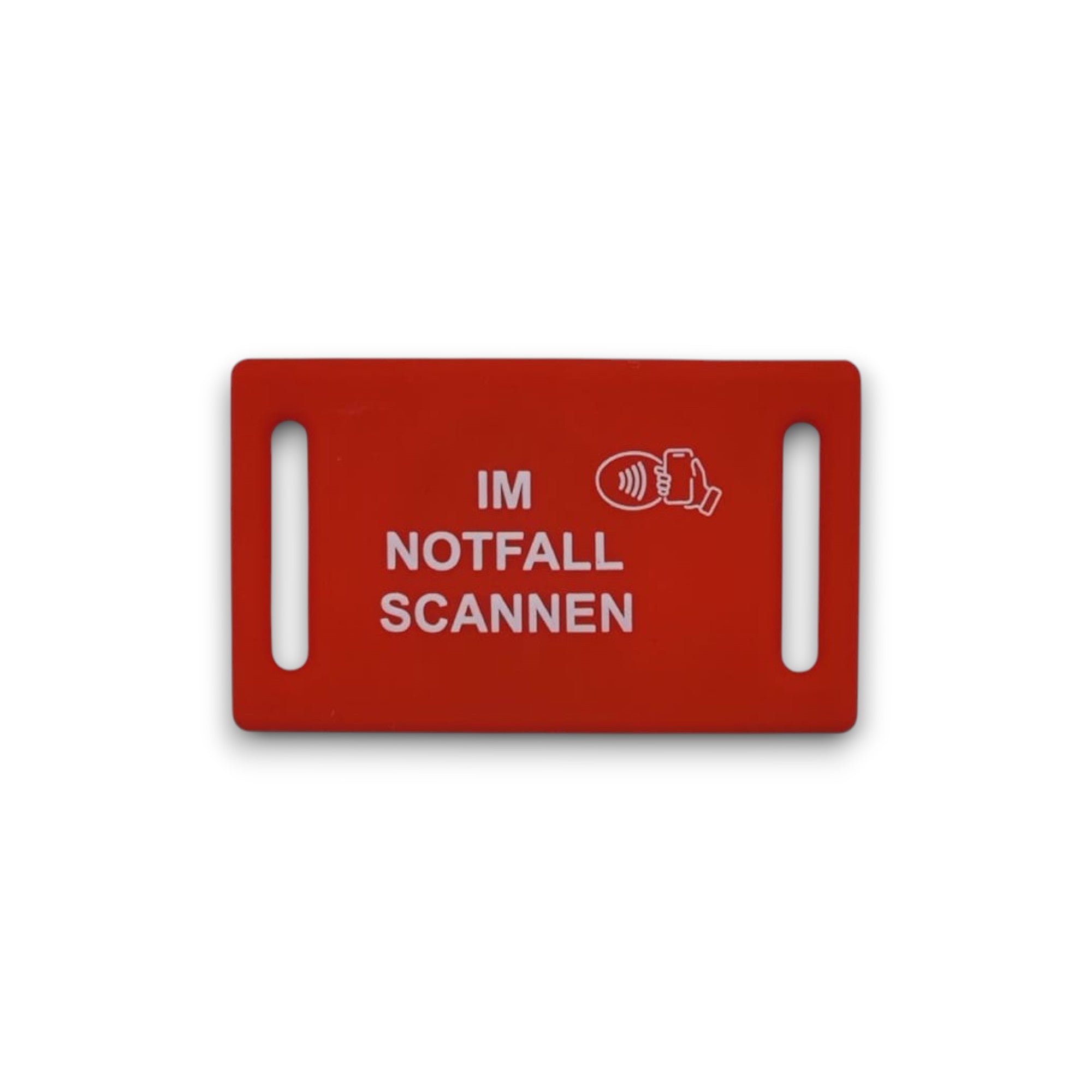 Notfallmarke für das Halsband rot
